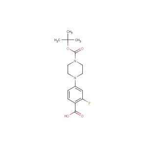 4-(4-(tert-butoxycarbonyl)piperazin-1-yl)-2-fluorobenzoic acid