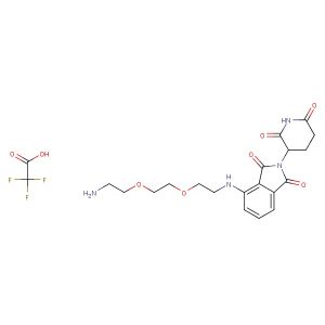 Thalidomide-PEG2-C2-NH2 TFA  (Synonyms: Thalidomide-NH-PEG2-C2-NH2 TFA)