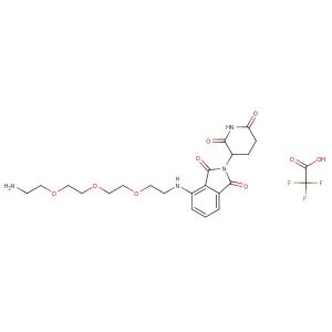 Pomalidomide-PEG3-C2-NH2 TFA(Synonyms: Cereblon Ligand-Linker Conjugates 5 TFA ; E3 ligase Ligand-Linker Conjugates 30 TFA)