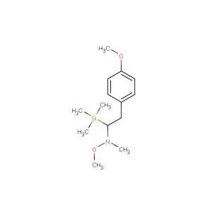 N-(2-(4-methoxyphenyl)-1-(trimethylsilyl)ethyl)-N,O-dimethylhydroxylamine