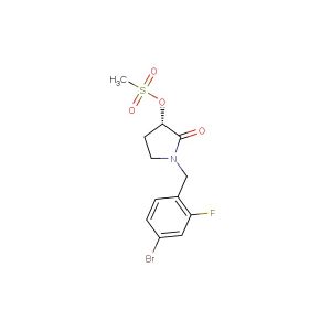 (S)-1-(4-bromo-2-fluorobenzyl)-2-oxopyrrolidin-3-yl methanesulfonate