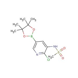 N-(2-chloro-5-(4,4,5,5-tetramethyl-1,3,2-dioxaborolan-2-yl)pyridin-3-yl)methanesulfonamide