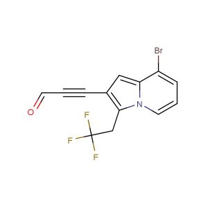 3-(8-bromo-3-(2,2,2-trifluoroethyl)indolizin-2-yl)propiolaldehyde