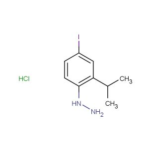 (4-iodo-2-isopropylphenyl)hydrazine hydrochloride