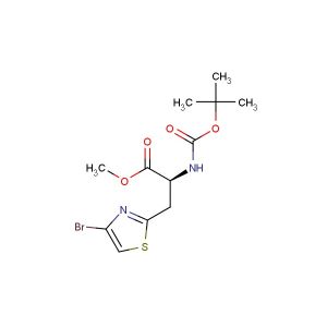 methyl (S)-3-(4-bromothiazol-2-yl)-2-((tert-butoxycarbonyl)amino)propanoate