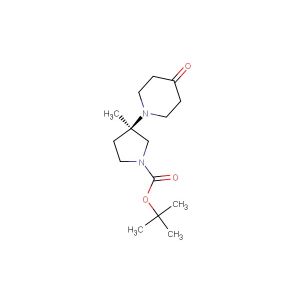 tert-butyl (R)-3-methyl-3-(4-oxopiperidin-1-yl)pyrrolidine-1-carboxylate