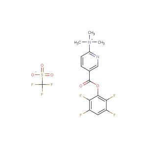 N,N,N-trimethyl-5-((2,3,5,6-tetrafluorophenoxy)carbonyl)pyridin-2-aminium trifluoromethanesulfonate