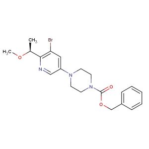 benzyl (S)-4-(5-bromo-6-(1-methoxyethyl)pyridin-3-yl)piperazine-1-carboxylate