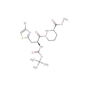 methyl (S)-1-((S)-3-(4-bromothiazol-2-yl)-2-((tert-butoxycarbonyl)amino)propanoyl)hexahydropyridazine-3-carboxylate