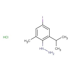 (4-iodo-2-isopropyl-6-methylphenyl)hydrazine hydrochloride
