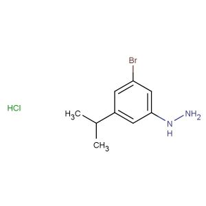 (3-bromo-5-isopropylphenyl)hydrazine hydrochloride