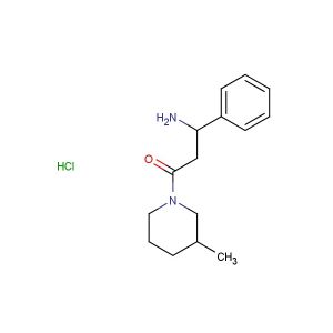3-amino-1-(3-methylpiperidin-1-yl)-3-phenylpropan-1-one hydrochloride