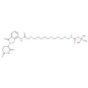tert-butyl (14-((2-(2,6-dioxopiperidin-3-yl)-1-oxoisoindolin-4-yl)amino)-14-oxo-3,6,9,12-tetraoxatetradecyl)carbamate
