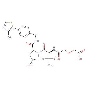 2-(2-(((S)-1-((2S,4R)-4-Hydroxy-2-((4-(4-methylthiazol-5-yl)benzyl)carbamoyl)pyrrolidin-1-yl)-3,3-dimethyl-1-oxobutan-2-yl)amino)-2-oxoethoxy)acetic acid