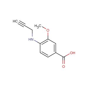 3-methoxy-4-(prop-2-yn-1-ylamino)benzoic acid