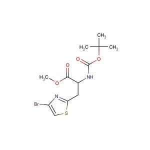 methyl 3-(4-bromothiazol-2-yl)-2-((tert-butoxycarbonyl)amino)propanoate