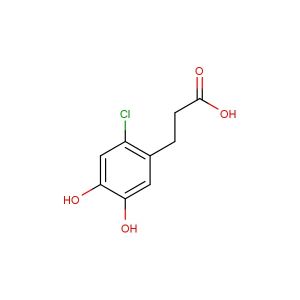 3-(2-chloro-4,5-dihydroxyphenyl)propanoic acid