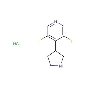 3,5-difluoro-4-(pyrrolidin-3-yl)pyridine hydrochloride