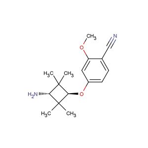4-((1R,3R)-3-amino-2,2,4,4-tetramethylcyclobutoxy)-2-methoxybenzonitrile