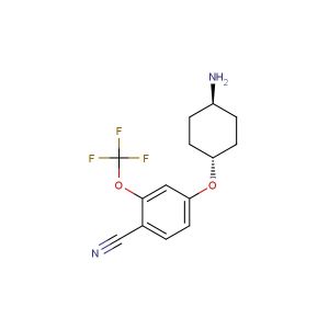 4-(((1r,4r)-4-aminocyclohexyl)oxy)-2-(trifluoromethoxy)benzonitrile