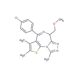 4-(4-chlorophenyl)-6-(methoxymethyl)-2,3,9-trimethyl-6H-thieno[3,2-f][1,2,4]triazolo[4,3-a][1,4]diazepine