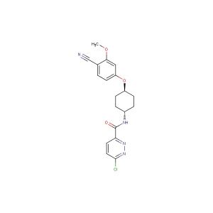 6-chloro-N-((1r,4r)-4-(4-cyano-3-methoxyphenoxy)cyclohexyl)pyridazine-3-carboxamide