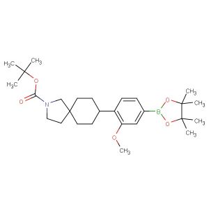 tert-butyl 8-(2-methoxy-4-(4,4,5,5-tetramethyl-1,3,2-dioxaborolan-2-yl)phenyl)-2-azaspiro[4.5]decane-2-carboxylate