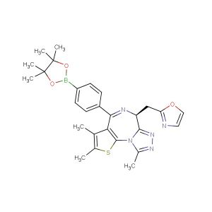 (S)-2-((2,3,9-trimethyl-4-(4-(4,4,5,5-tetramethyl-1,3,2-dioxaborolan-2-yl)phenyl)-6H-thieno[3,2-f][1,2,4]triazolo[4,3-a][1,4]diazepin-6-yl)methyl)oxazole
