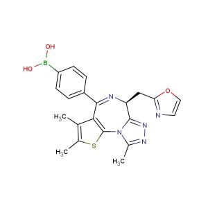 (S)-(4-(2,3,9-trimethyl-6-(oxazol-2-ylmethyl)-6H-thieno[3,2-f][1,2,4]triazolo[4,3-a][1,4]diazepin-4-yl)phenyl)boronic acid