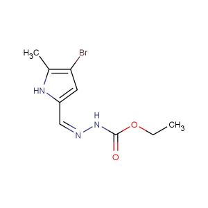 ethyl (Z)-2-((4-bromo-5-methyl-1H-pyrrol-2-yl)methylene)hydrazine-1-carboxylate