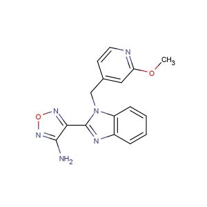 4-(1-((2-methoxypyridin-4-yl)methyl)-1H-benzo[d]imidazol-2-yl)-1,2,5-oxadiazol-3-amine