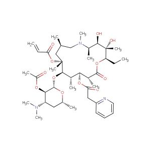 (2R,3S,4R,5R,8R,10R,11R,12S,13S,14R)-11-(((2S,3R,4S,6R)-3-acetoxy-4-(dimethylamino)-6-methyltetrahydro-2H-pyran-2-yl)oxy)-2-ethyl-3,4-dihydroxy-3,5,6,8,10,12,14-heptamethyl-15-oxo-13-(2-(pyridin-2-yl)acetoxy)-1-oxa-6-azacyclopentadecan-10-yl acrylate