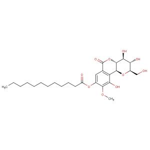 (2R,3S,4S,4aR,10bS)-3,4,10-trihydroxy-2-(hydroxymethyl)-9-methoxy-6-oxo-2,3,4,4a,6,10b-hexahydropyrano[3,2-c]isochromen-8-yl dodecanoate