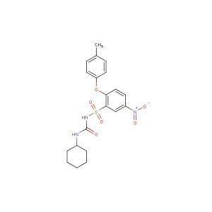N-(cyclohexylcarbamoyl)-5-nitro-2-(p-tolyloxy)benzenesulfonamide