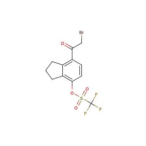 7-(2-Bromoacetyl)-2,3-dihydro-1H-inden-4-yl trifluoromethanesulfonate
