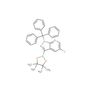 5-Fluoro-3-(4,4,5,5-tetramethyl-1,3,2-dioxaborolan-2-yl)-1-trityl-1H-pyrazolo[3,4-b]pyridine