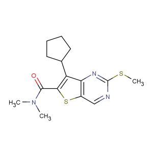 7-Cyclopentyl-N,N-dimethyl-2-(methylthio)thieno[3,2-d]pyrimidine-6-carboxamide