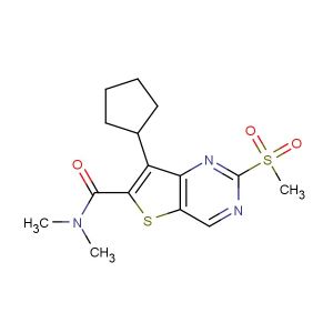 7-Cyclopentyl-N,N-dimethyl-2-(methylsulfonyl)thieno[3,2-d]pyrimidine-6-carboxamide