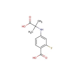 4-((2-Carboxypropan-2-yl)amino)-2-fluorobenzoic acid