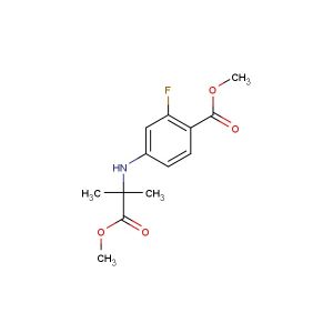 Methyl 2-fluoro-4-(1-methoxy-2-methyl-1-oxopropan-2-ylamino)benzoate