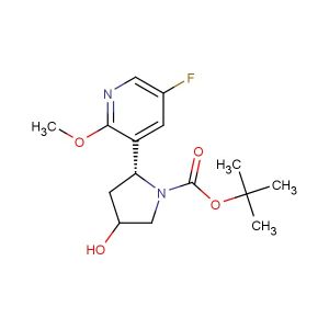 tert-Butyl (2R)-2-(5-fluoro-2-methoxypyridin-3-yl)-4-hydroxypyrrolidine-1-carboxylate