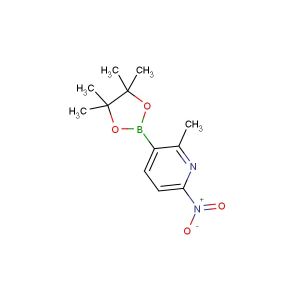 2-Methyl-6-nitro-3-(4,4,5,5-tetramethyl-1,3,2-dioxaborolan-2-yl)pyridine