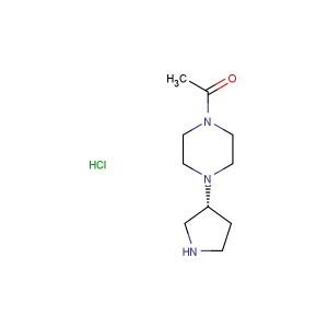 (R)-1-(4-(Pyrrolidin-3-yl)piperazin-1-yl)ethan-1-one hydrochloride