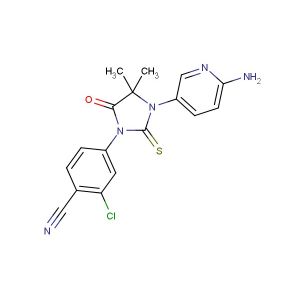 4-(3-(6-aminopyridin-3-yl)-4,4-dimethyl-5-oxo-2-thioxoimidazolidin-1-yl)-2-chlorobenzonitrile
