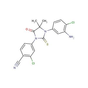 4-(3-(3-amino-4-chlorophenyl)-4,4-dimethyl-5-oxo-2-thioxoimidazolidin-1-yl)-2-chlorobenzonitrile