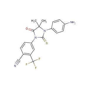 4-(3-(4-aminophenyl)-4,4-dimethyl-5-oxo-2-thioxoimidazolidin-1-yl)-2-(trifluoromethyl)benzonitrile