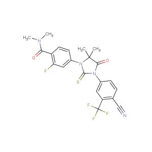 4-(3-(4-cyano-3-(trifluoromethyl)phenyl)-5,5-dimethyl-4-oxo-2-thioxoimidazolidin-1-yl)-2-fluoro-N,N-dimethylbenzamide
