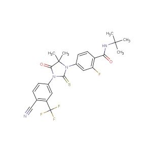 N-(tert-butyl)-4-(3-(4-cyano-3-(trifluoromethyl)phenyl)-5,5-dimethyl-4-oxo-2-thioxoimidazolidin-1-yl)-2-fluorobenzamide
