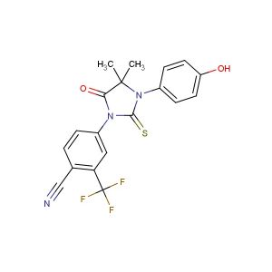 4-(3-(4-hydroxyphenyl)-4,4-dimethyl-5-oxo-2-thioxoimidazolidin-1-yl)-2-(trifluoromethyl)benzonitrile