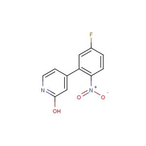 4-(5-fluoro-2-nitrophenyl)pyridin-2-ol